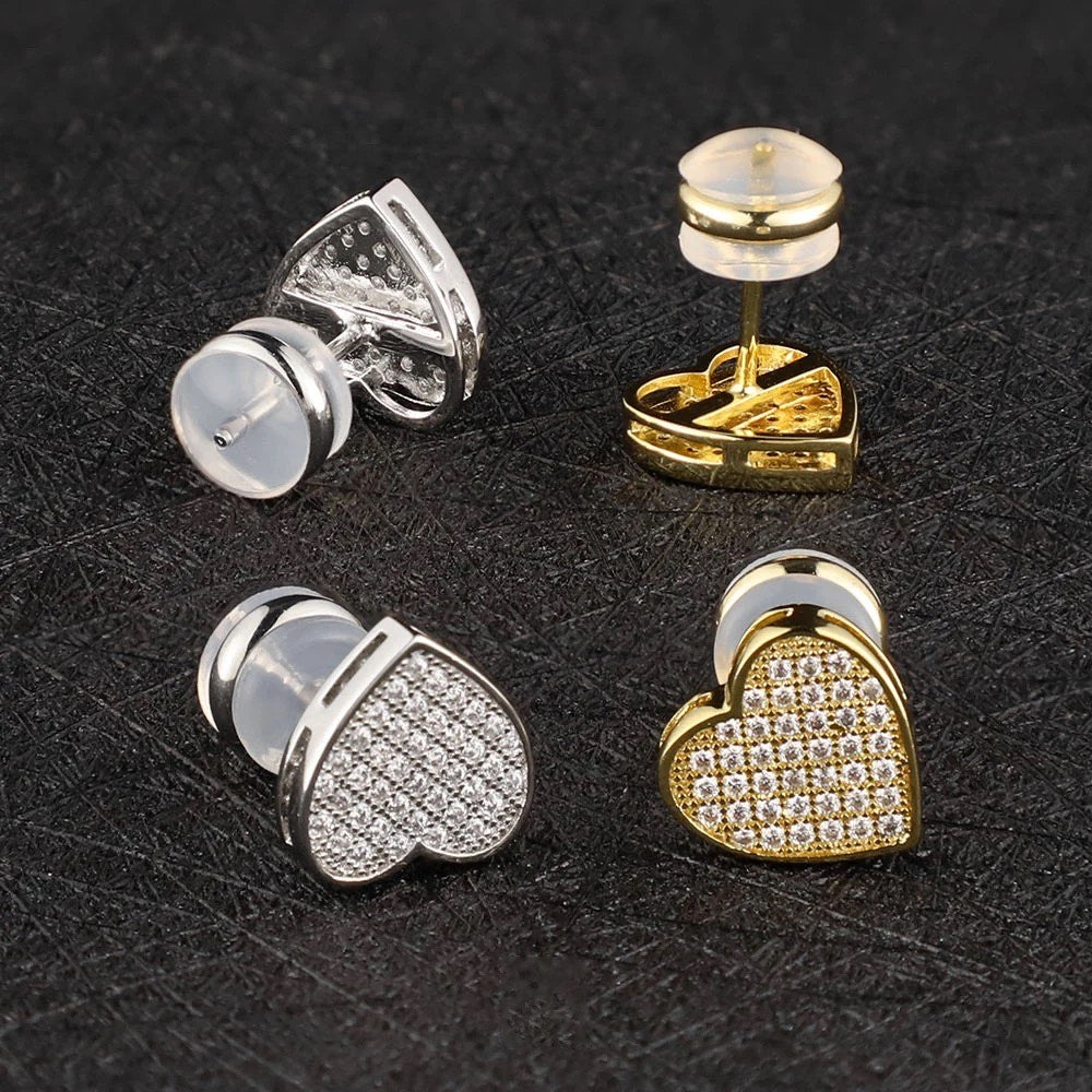 HEART SHAPED EARRINGS in 18K GOLD