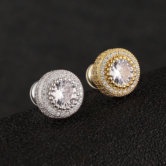 10MM VVS MOISSANITE ROUND EARRINGS