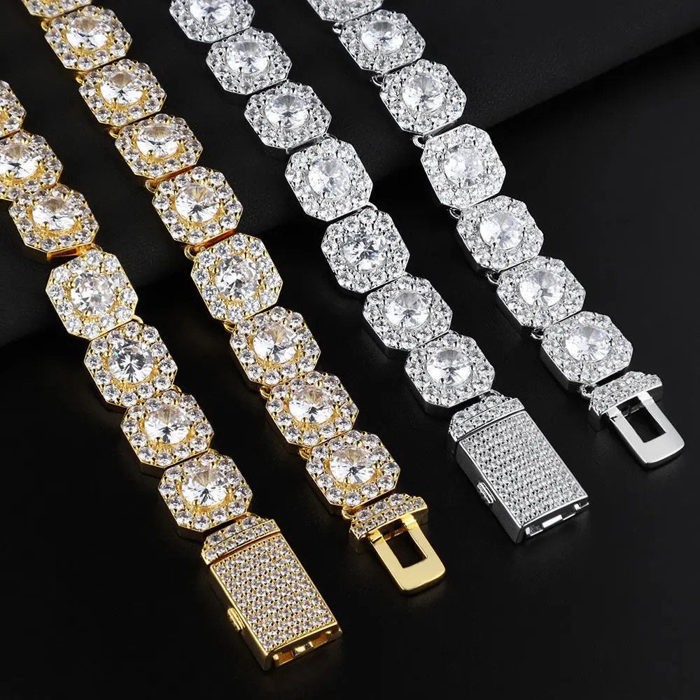 10MM VVS MOISSANITE TENNIS CHAIN