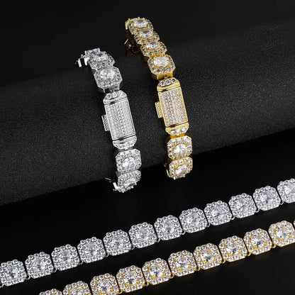 10MM VVS MOISSANITE TENNIS CHAIN