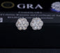 VVS CLUSTER MOISSANITE STUD EARRINGS