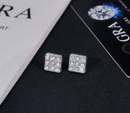 VVS SQUARE STUD EARRINGS