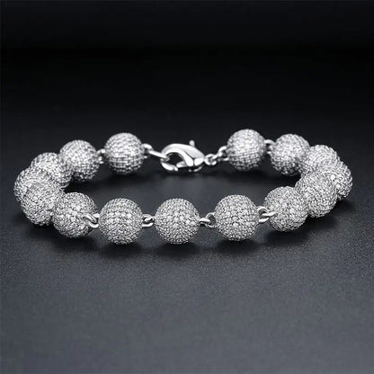 8MM VVS MOISSANITE BALL BRACLET