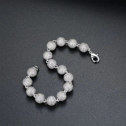 8MM VVS MOISSANITE BALL BRACLET