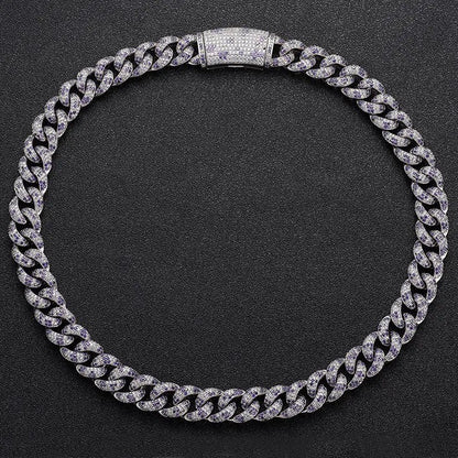 8MM TWO TONE CUBAN CHAIN